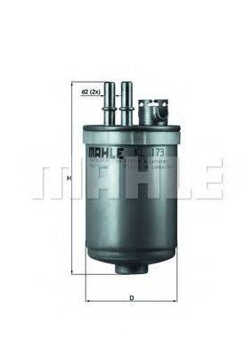 MAHLE ORIGINAL KL173 Топливный фильтр