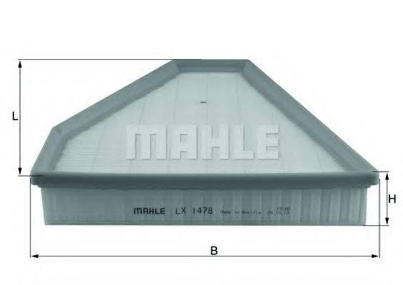MAHLE ORIGINAL LX1478 Воздушный фильтр