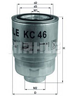 MAHLE ORIGINAL KC46 Топливный фильтр