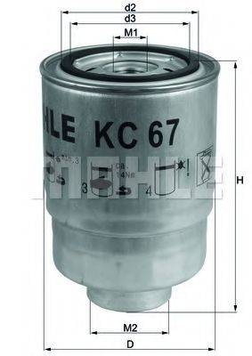 MAHLE ORIGINAL KC67 Топливный фильтр
