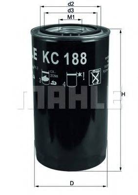 MAHLE ORIGINAL KC188 Топливный фильтр