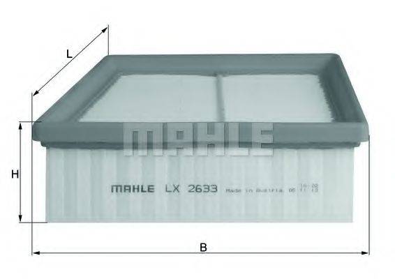 MAHLE ORIGINAL LX2633 Воздушный фильтр
