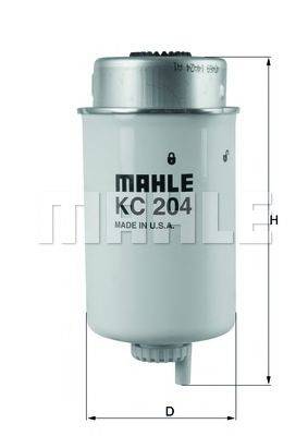 Топливный фильтр MAHLE ORIGINAL KC 204