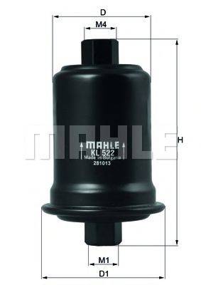 MAHLE ORIGINAL KL522 Топливный фильтр