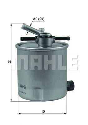 MAHLE ORIGINAL KL44027 Топливный фильтр