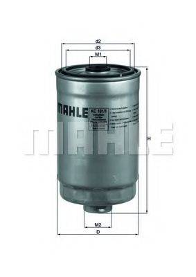 MAHLE ORIGINAL KC1011 Топливный фильтр