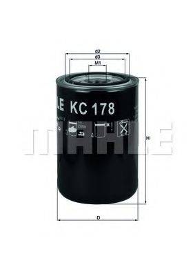 MAHLE ORIGINAL KC178 Топливный фильтр