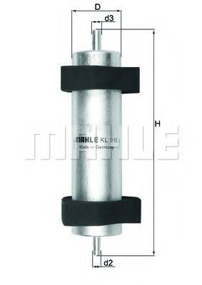 MAHLE ORIGINAL KL916 Топливный фильтр