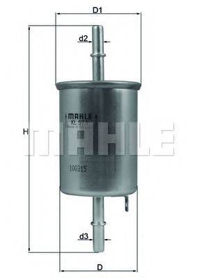 MAHLE ORIGINAL KL573 Топливный фильтр