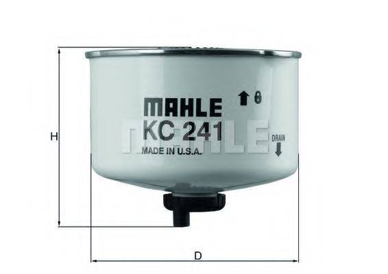 Топливный фильтр MAHLE ORIGINAL KC 241D