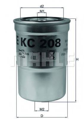 MAHLE ORIGINAL KC208 Топливный фильтр
