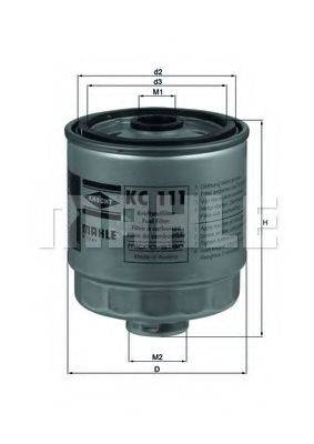 MAHLE ORIGINAL KC111 Топливный фильтр