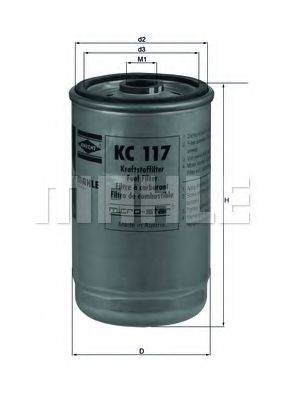 MAHLE ORIGINAL KC117 Топливный фильтр