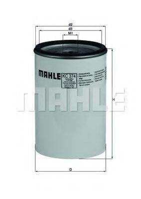 MAHLE ORIGINAL KC374D Топливный фильтр