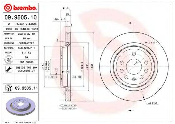Тормозной диск BRECO BS 8513
