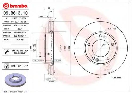 Тормозной диск BRECO BS 8971