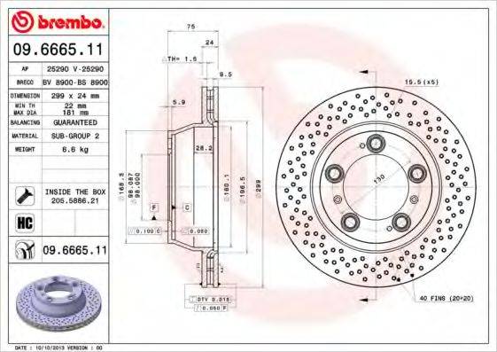 Тормозной диск BRECO BV 8900