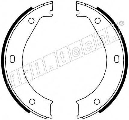 Комплект тормозных колодок, стояночная тормозная система FRI.TECH. 1019.023
