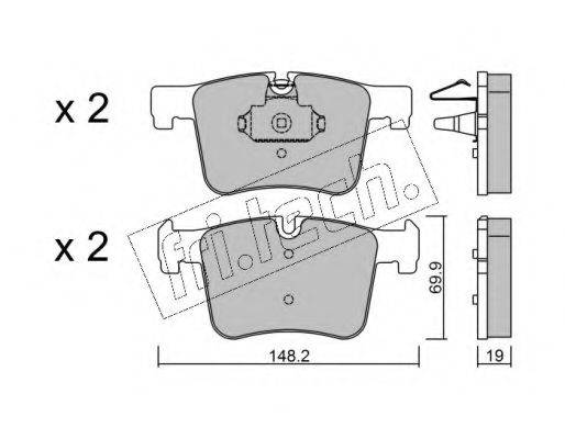 Комплект тормозных колодок, дисковый тормоз FRI.TECH. 977.0