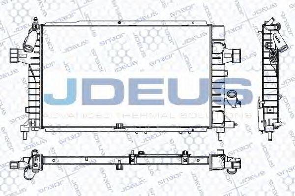 JDEUS RA0201010 Радиатор, охлаждение двигателя
