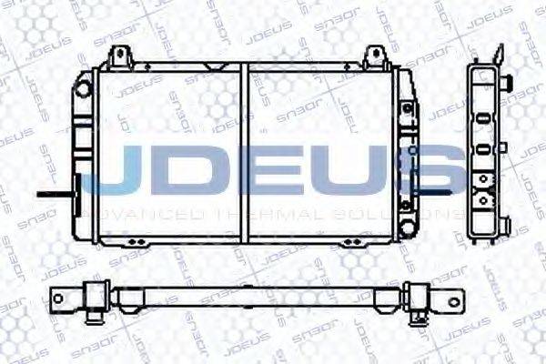 JDEUS RA0120500 Радиатор, охлаждение двигателя