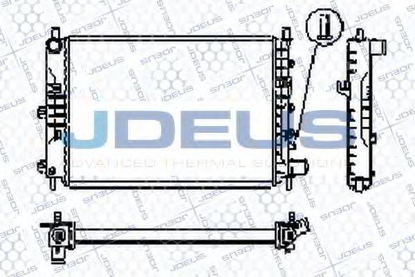 JDEUS RA0120561 Радиатор, охлаждение двигателя