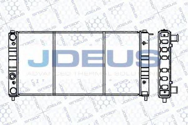 JDEUS RA0250020 Радиатор, охлаждение двигателя