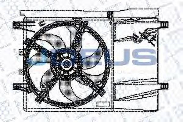 JDEUS EV11M670 Вентилятор, охлаждение двигателя