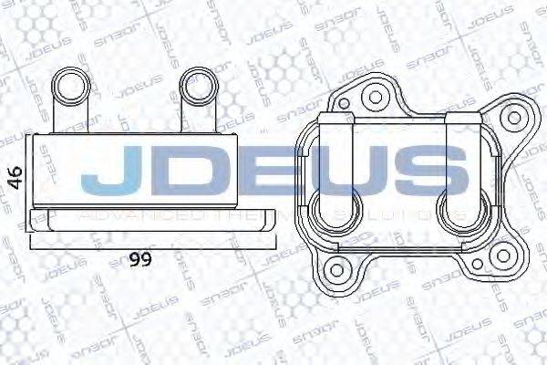 масляный радиатор, двигательное масло JDEUS 420M85