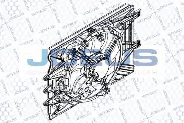 Вентилятор, охлаждение двигателя JDEUS EV8A9410