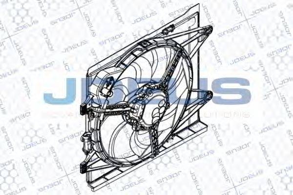 Вентилятор, охлаждение двигателя JDEUS EV8B0210