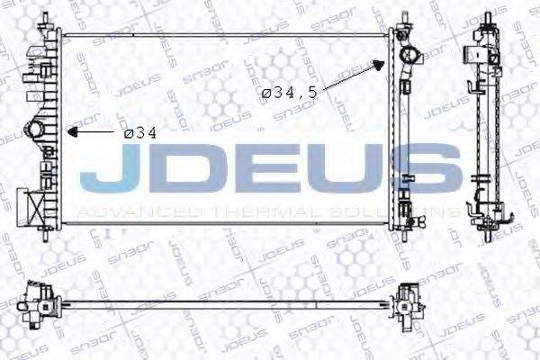 JDEUS 020M67 Радиатор, охлаждение двигателя