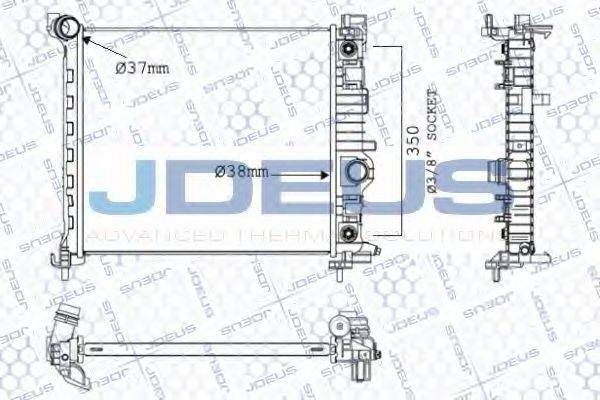 JDEUS 020M82 Радиатор, охлаждение двигателя