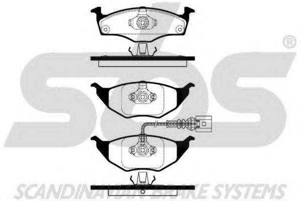 SBS 1501224760 Комплект тормозных колодок, дисковый тормоз