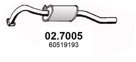 Глушитель выхлопных газов конечный ASSO 02.7005