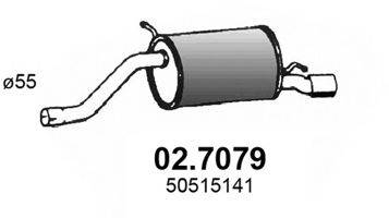 Глушитель выхлопных газов конечный ASSO 02.7079