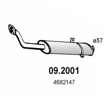 Предглушитель выхлопных газов ASSO 09.2001