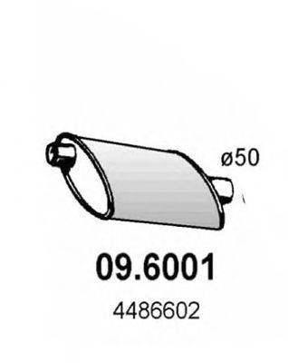 ASSO 096001 Средний глушитель выхлопных газов