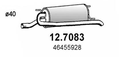 Глушитель выхлопных газов конечный ASSO 12.7083