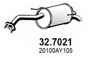 Глушитель выхлопных газов конечный ASSO 32.7021