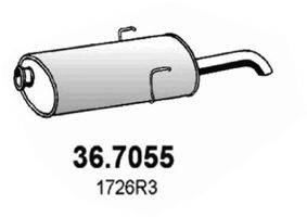 ASSO 367055 Глушитель выхлопных газов конечный