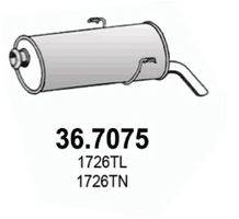 Глушитель выхлопных газов конечный ASSO 36.7075