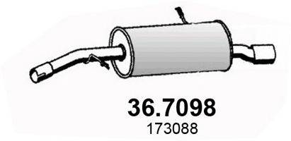 ASSO 367098 Глушитель выхлопных газов конечный