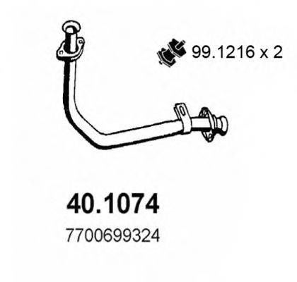 Труба выхлопного газа ASSO 40.1074