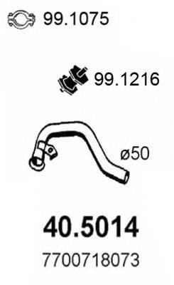 Труба выхлопного газа ASSO 40.5014