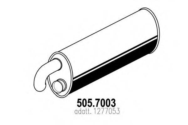 ASSO 5057003 Средний / конечный глушитель ОГ