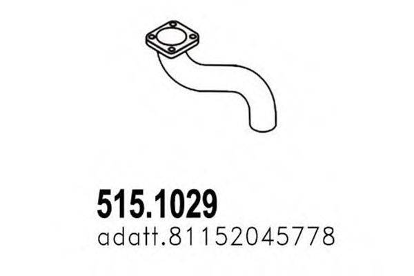 Труба выхлопного газа ASSO 515.1029