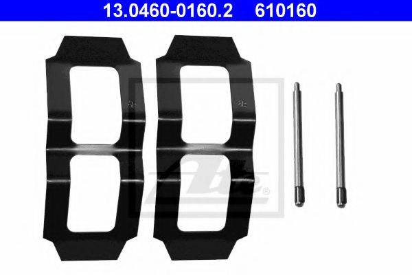 Комплектующие, колодки дискового тормоза ATE 13.0460-0160.2