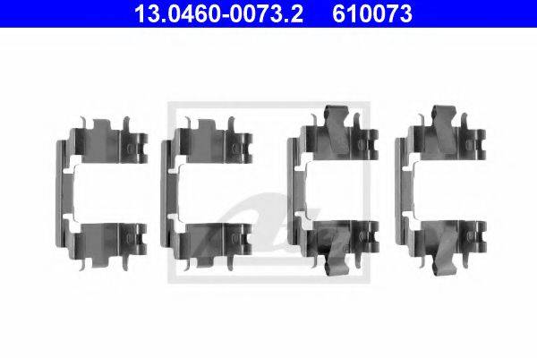 Комплектующие, колодки дискового тормоза ATE 13.0460-0073.2