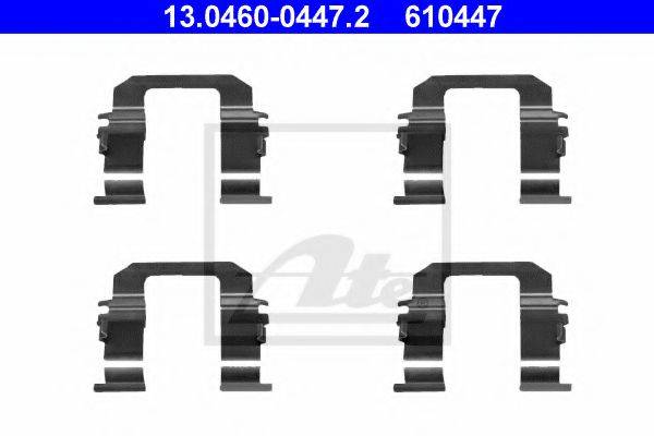 Комплектующие, колодки дискового тормоза ATE 13.0460-0447.2